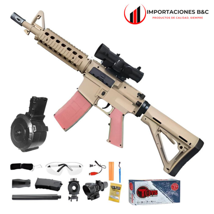 Rifle M4A1 hidrogel beige 2importaciones ByC