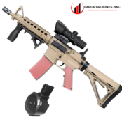 Rifle M4A1 hidrogel beige 4 importaciones ByC