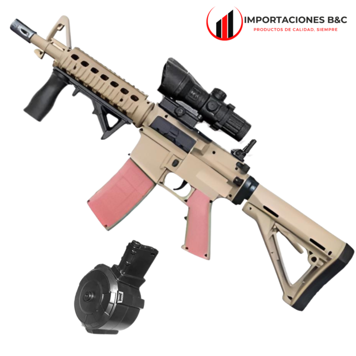 Rifle M4A1 hidrogel beige 4 importaciones ByC